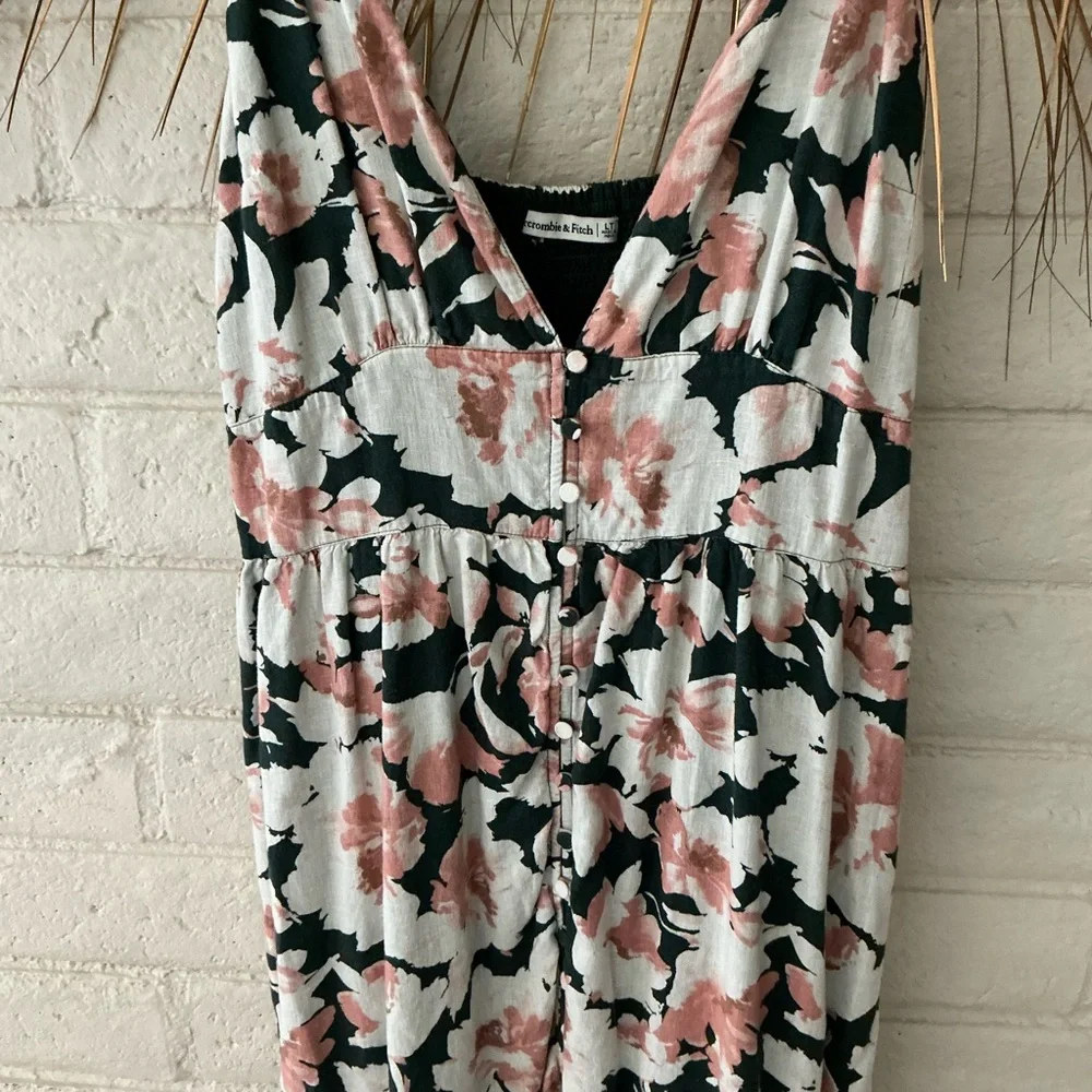 Abercrombie & Fitch Pink and Black Floral Dress